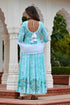 MULMUL OPAL GREEN TIE DYED & BLOCK PRINTED PANELED KURTA-PLAZZO & DUPATTA MULMUL OPAL GREEN TIE DYED & BLOCK PRINTED PANELED KURTA-PLAZZO & DUPATTA